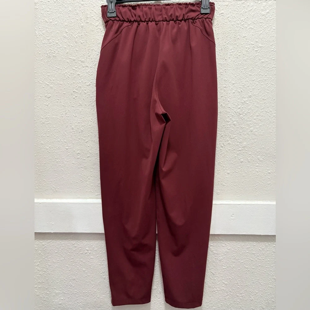 Lululemon Stretch High-Rise Pant 7/8 Length Red Merlot Size 4